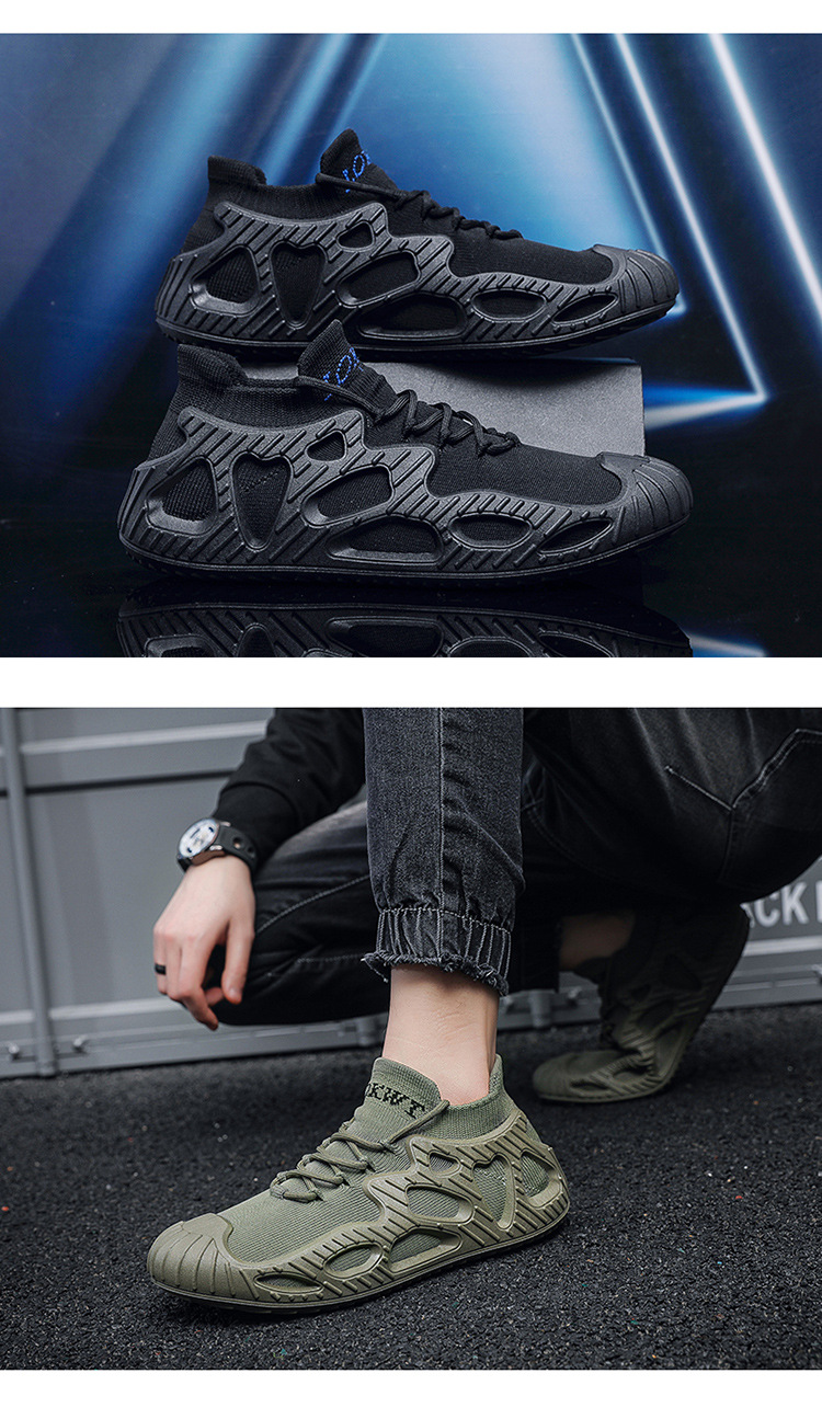 Scarpe sportive da uomo Scarpe da ginnastica Scarpe da ginnastica Tessuto sintetico Antiscivolo Calzature facili da pulire_voghion.com