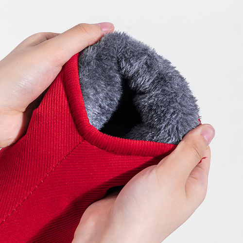 Winter Handmade Cotton Shoes for Women - Durable, Warm-keeping, Thick-soled, Traditional Cotton Shoes for Home, Anti-slip, Postpartum Shoes, for Middle-aged and Elderly Women