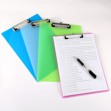 办公文具用品彩色板夹a4文件夹塑料pp学生写字垫板速写夹档案册
