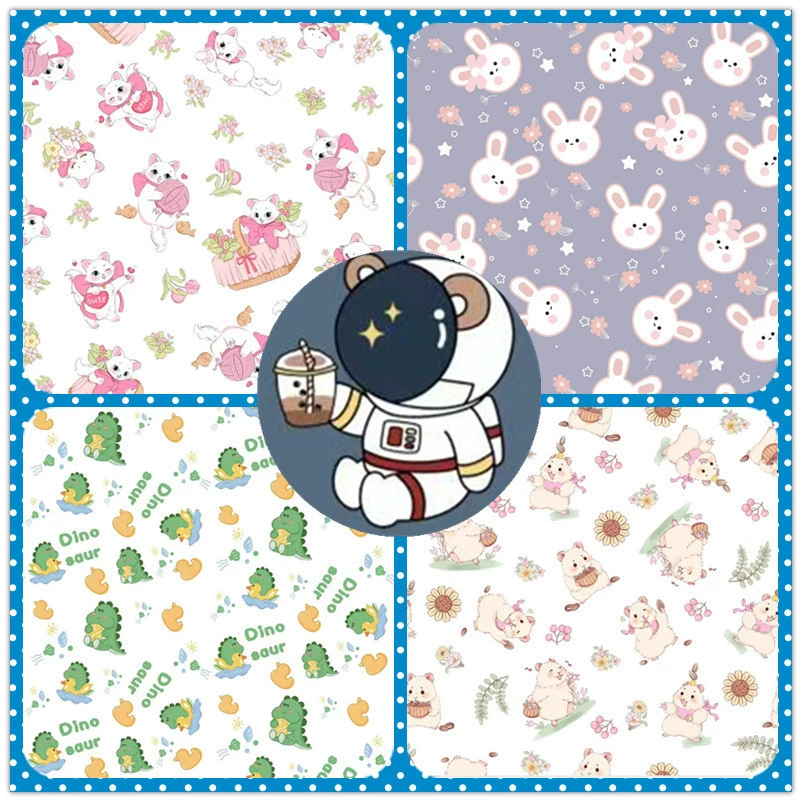 Cartoon children's silk mat, double-sided cloth for students
