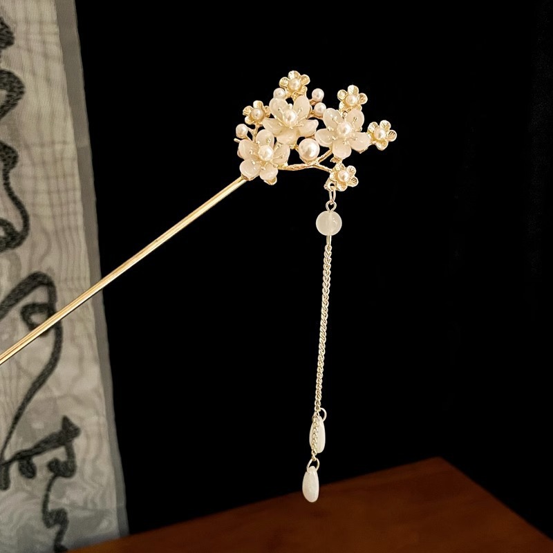 Pasadilla luminosa con pinzas de lámparas, lámpara de útero, pabellón de linternas, lanternas de bordas, adornos de cabello, jardín de viajes del Medio Otoño, pinzas de cabello