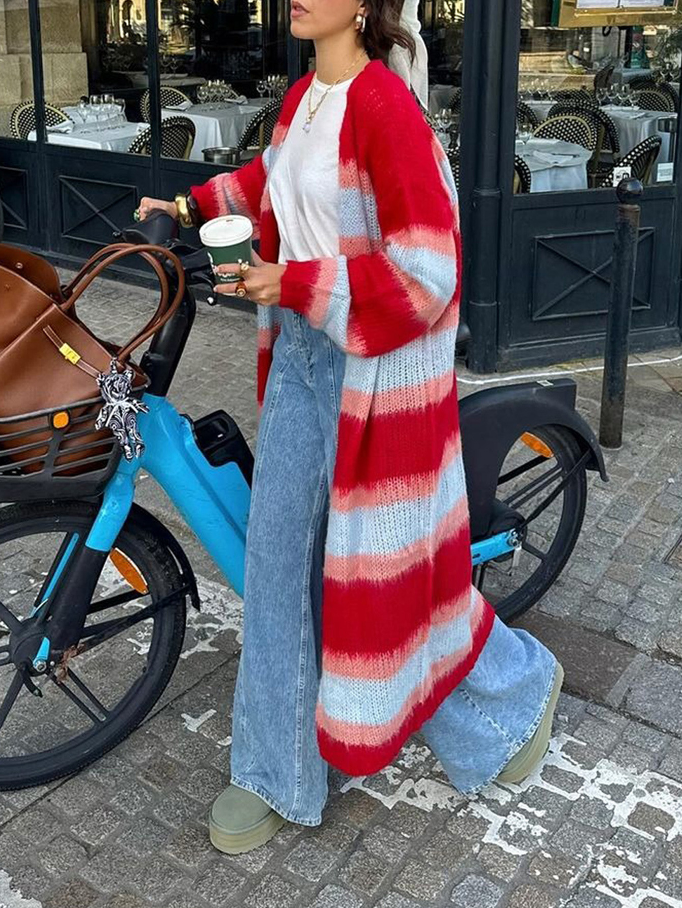 Kaikuo transfronterizo vacaciones de color Europa y Estados Unidos abrigo de manga larga suéter ropa de mujer otoño y invierno 2025 estación independiente de Amazon