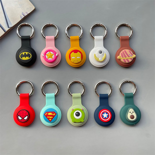 Suitable for Apple Airtags Protective Case Airtgas Silicone Protective Case Tracker Trendy Cartoon Soft Case