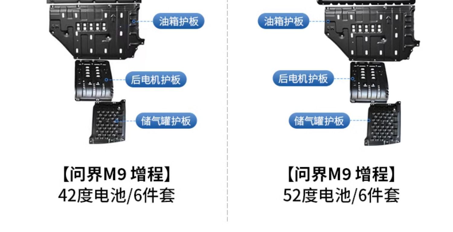 Special 24 new m7 chassis guard m9 special engine baffle battery motor underbody guard