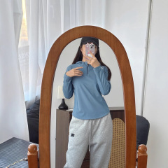 春の新型の迪家女史の長袖のフィットネス運動は色を合わせて体を修理します。
