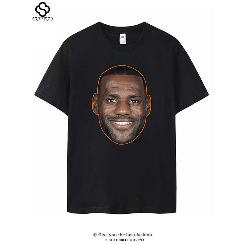 LeBron James Lakers Logo Short Sleeve T-Shirt American Print Retro Casual Sports Basketball Shirt Trendy