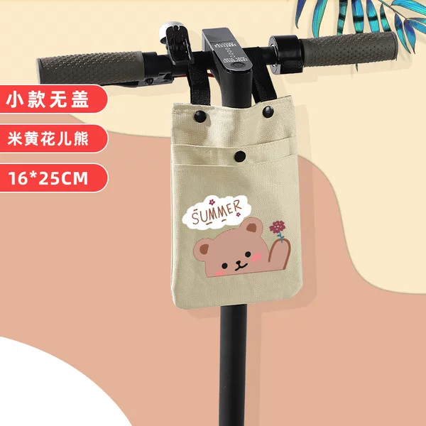 Electric Car Hanging Bag Front Battery Bicycle Storage Bag Storage Bag Mobile Phone Charger Small Bag with Cover Front