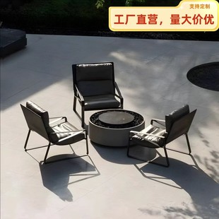 Outdoor Sofa Waterproof Sun Protection Courtyard Garden Normcore Creative Sofa Chair Aluminum Alloy Stainless Steel Sofa Sales Department