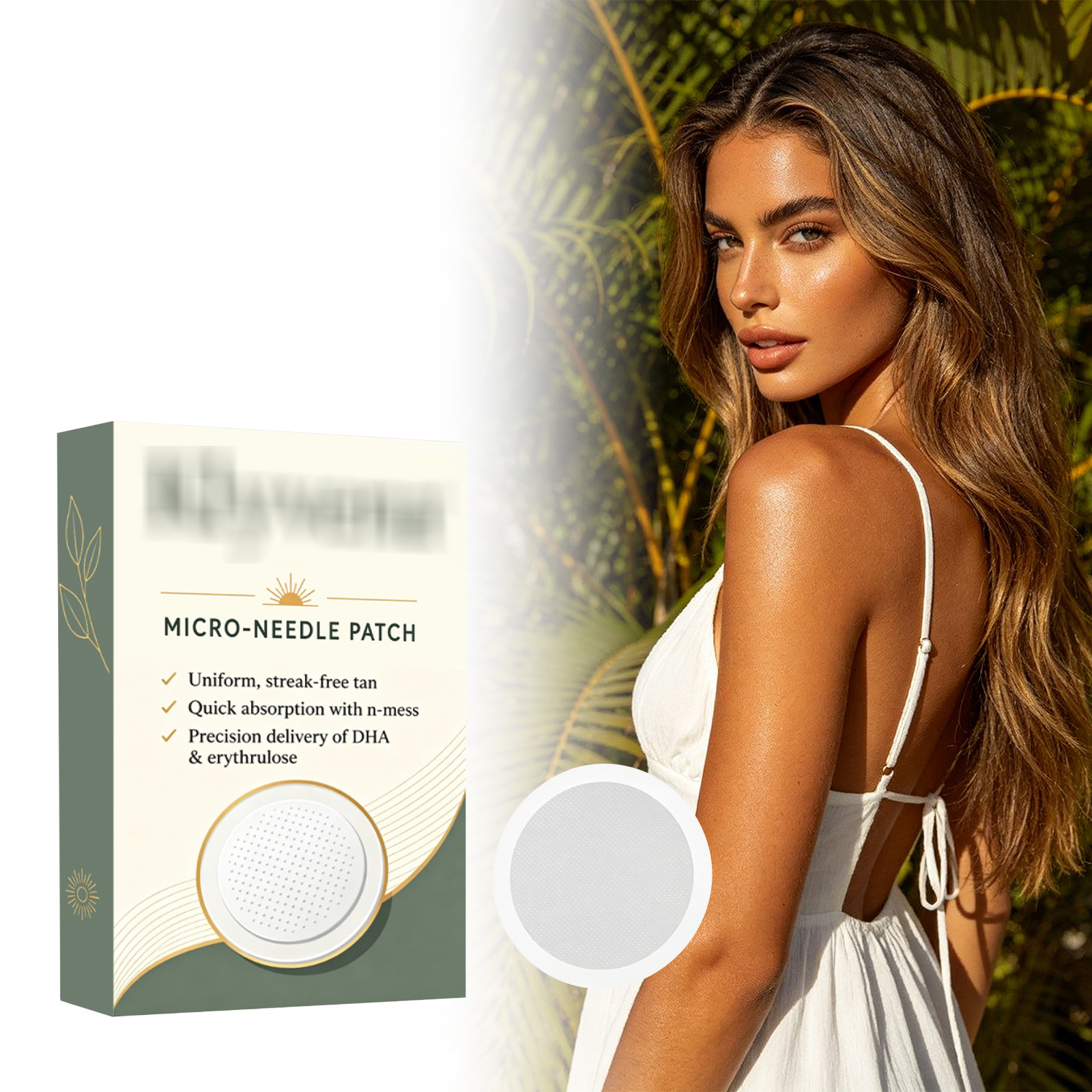 Gentle Tanning Care Patch for Summer Outdoor Use, Breathable and Skin-Friendly, Adheres to the Body to Create a Bronzed Complexion