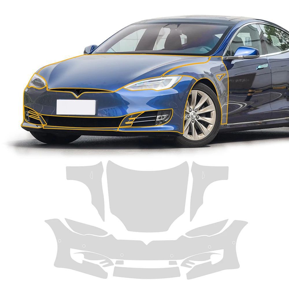Cross-border special for Tesla 3/Y/X/S film invisible car clothing TPU transparent paint protective film special car