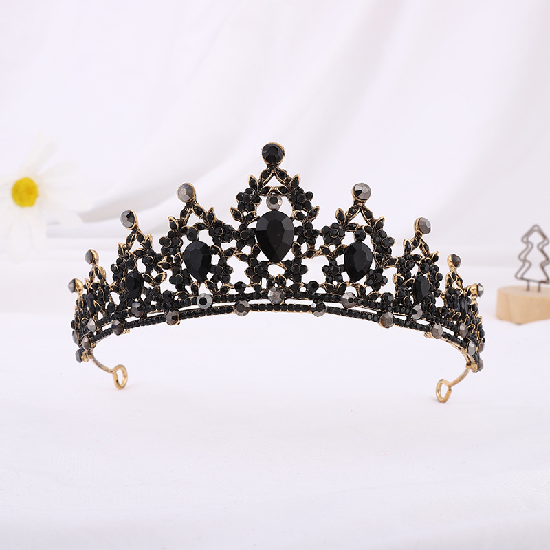 Bridal Water Droplets Alloy Inlay Rhinestones Crown display picture 5