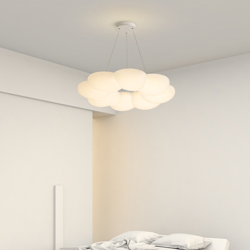 Lámpara de dormitorio, habitación principal, lámpara de sala de estar, restaurante creativo minimalista moderno nórdico, habitación de niños, lámpara de techo de nube de calabaza