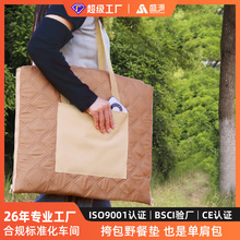 超声波户外旅行露营加厚便携郊游野炊防潮拉链手提便当挎包野餐垫