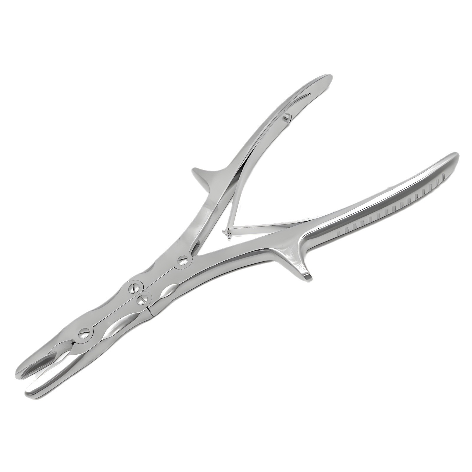Pinzas ortopédicas Pinzas para masticación de huesos de doble articulación médica de 24cm, abrazaderas dentales de flexión lateral recta, pinzas para huesos rotos, pinzas para huesos alveolares image 5
