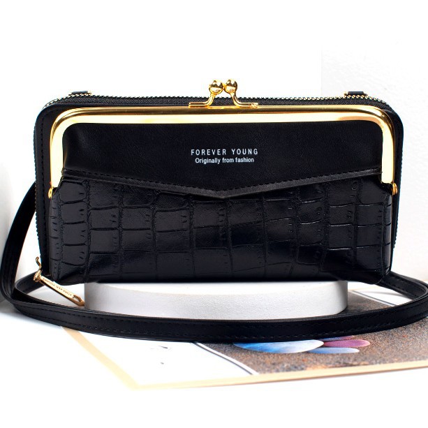 Bolso del teléfono móvil de las nuevas mujeres patrón de piedra botón bolso de cuero mochila Satchel multi-tarjeta monedero móvil de las mujeres