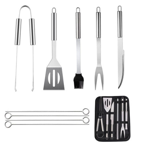 Amazon New Stainless Steel Cookware Set BBQ Combo Tool Outdoor BBQ Grill Set Cookware Set