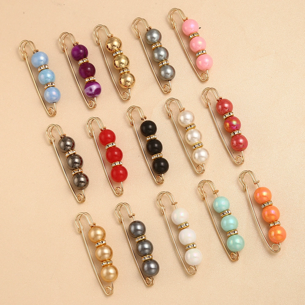 Инструмент для утяжки талии, жемчужная брошь, пряжка на талии, уменьшитель талии, фиксатор платка, фиксатор вуали, женский кардиган, булавка для фиксации одежды.