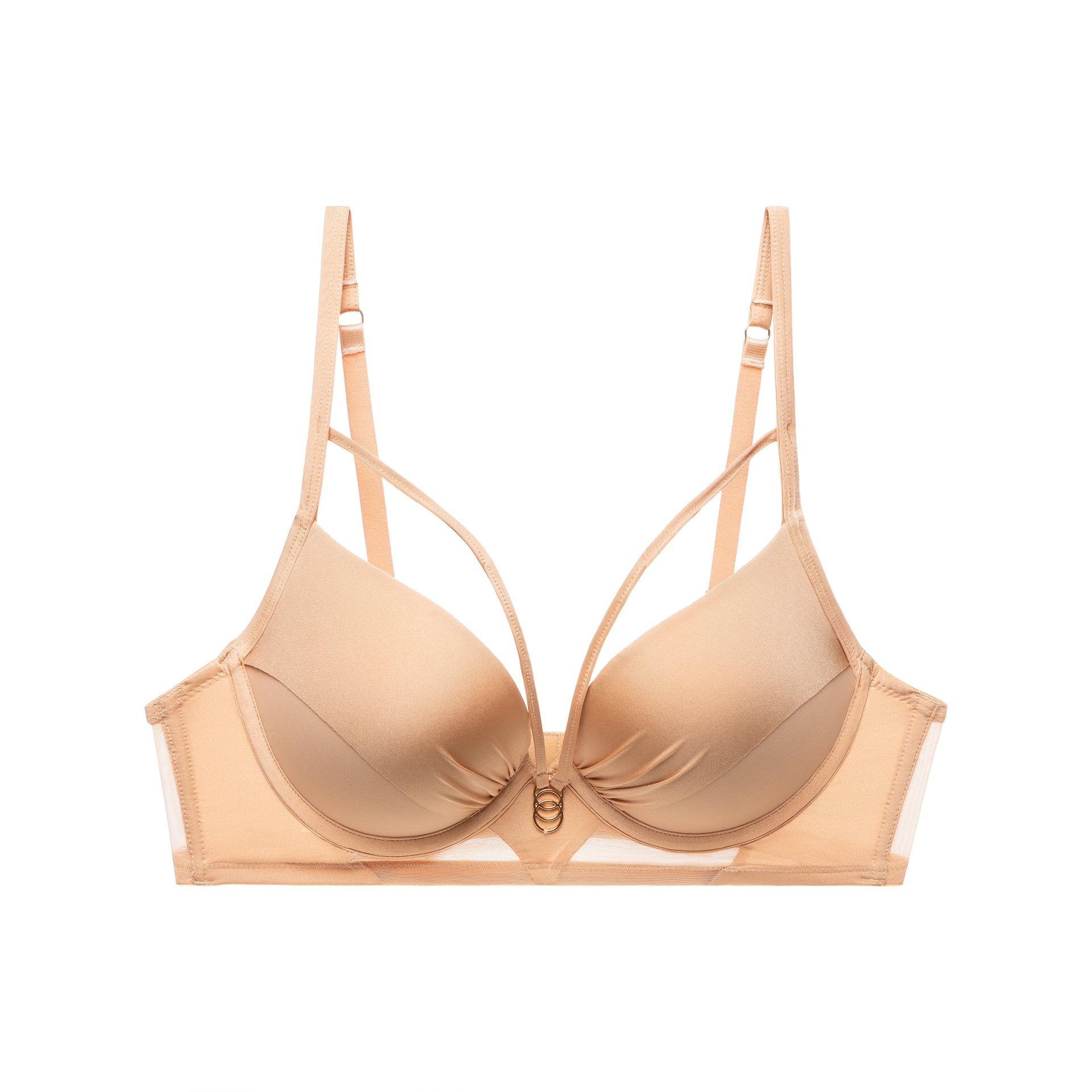 Nuovo set di reggiseni con raccolta di anelli in acciaio per biancheria intima da donna di grandi dimensioni, origine Foshan_voghion.com