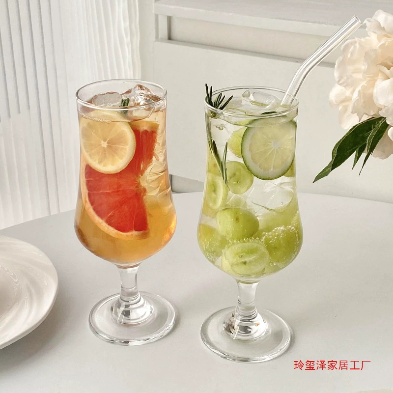 стеклянный бокал в стиле ins, красивая чашка для фруктового чая, чашка для газированной воды, чашка для сока, чашка для холодного напитка, чашка для коктейля