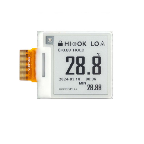 1.22寸黑白墨水屏电子纸epaper 快刷新局刷低功耗SPI接口24pin批