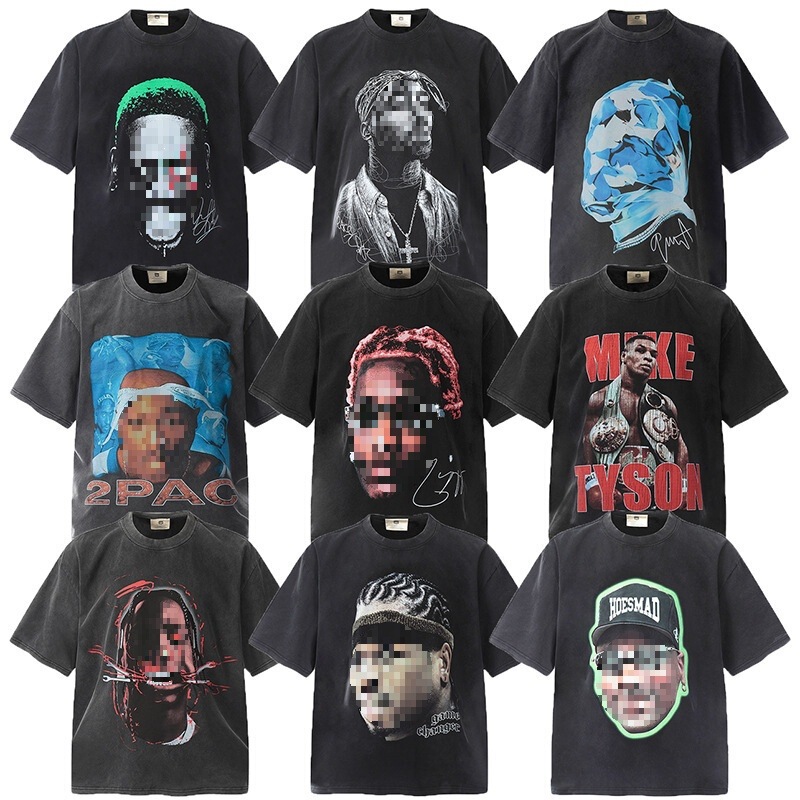 Cross-Border European and American Trendy Women's 26S High Street Vintage Short-Sleeve T-Shirt Men's European and American Fashion Brand Tra Collaboration 	 Men's Short-Sleeved T-Shirt