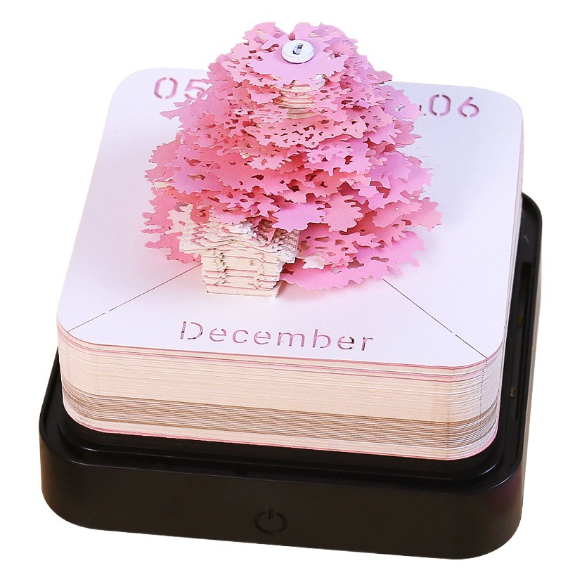 2026 nueva nota adhesiva tridimensional panorámica de la casa del árbol 3D tallado en papel al por mayor transfronterizo decoración de escritorio TK regalo de cumpleaños para hombres y mujeres