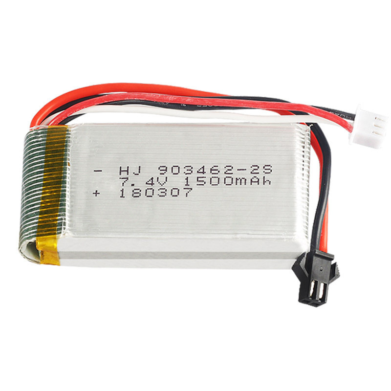 7.4V 1500mAh 903462锂电池航模无人机配件飞行器电池
