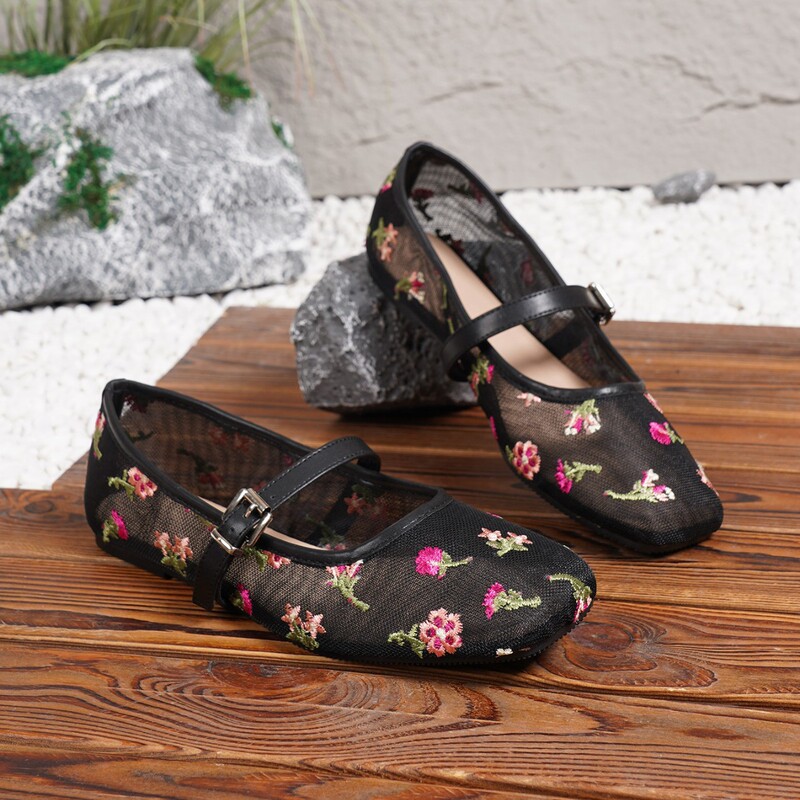 Foreign trade Amazon ready-to-ship French-style flat ballet shoes, 2026 new spring/autumn collection, evening shoes Foreign trade Amazon ready-to-ship French-style flat ballet shoes, 2026 new spring/autumn collection, evening shoes