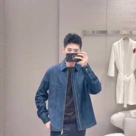 毒家现货正确版原标CD家25新款拉链外套衬衫男女同款休闲宽松百搭
