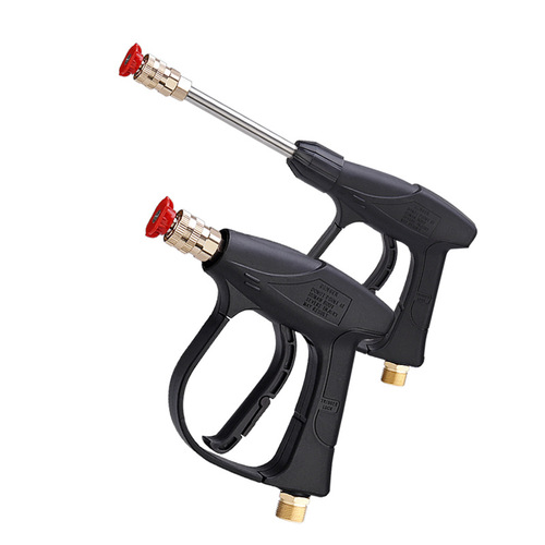 High-pressure cleaner cleaning nozzle with quick connector for home use, swivel quick-connect cleaning water gun