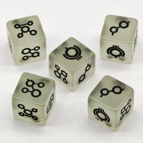 No. 16 Square Corner Luminous Dice Warhammer 40K Necrons Space Marines Luminous Dice Warhammer Resin Material