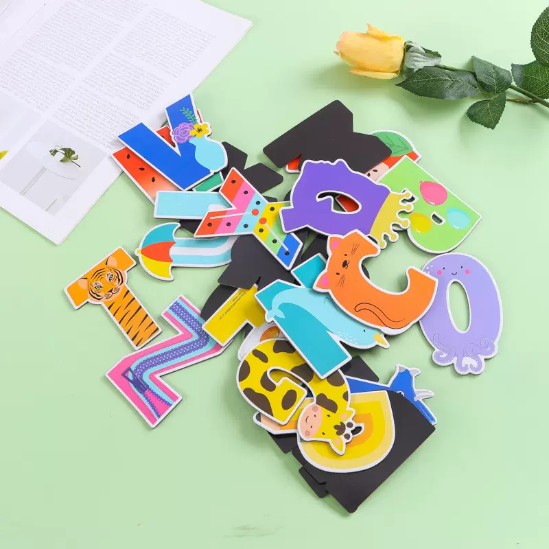 字母3d立体冰箱贴定制diy创意软胶磁性贴定做文创纪念品礼品贴贴