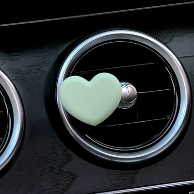 Stone Car Interior Ornament for – Car Perfume Aromatherapy - cream-green-love