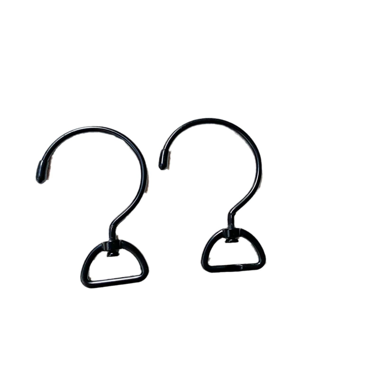 Multipurpose no-punch iron wire hook 360-degree rotating tail metal hook for toiletry bag hook