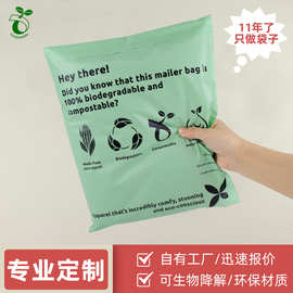 生物基PLA+PBAT可堆肥打包物流包装袋 环保全生物降解快递袋批发