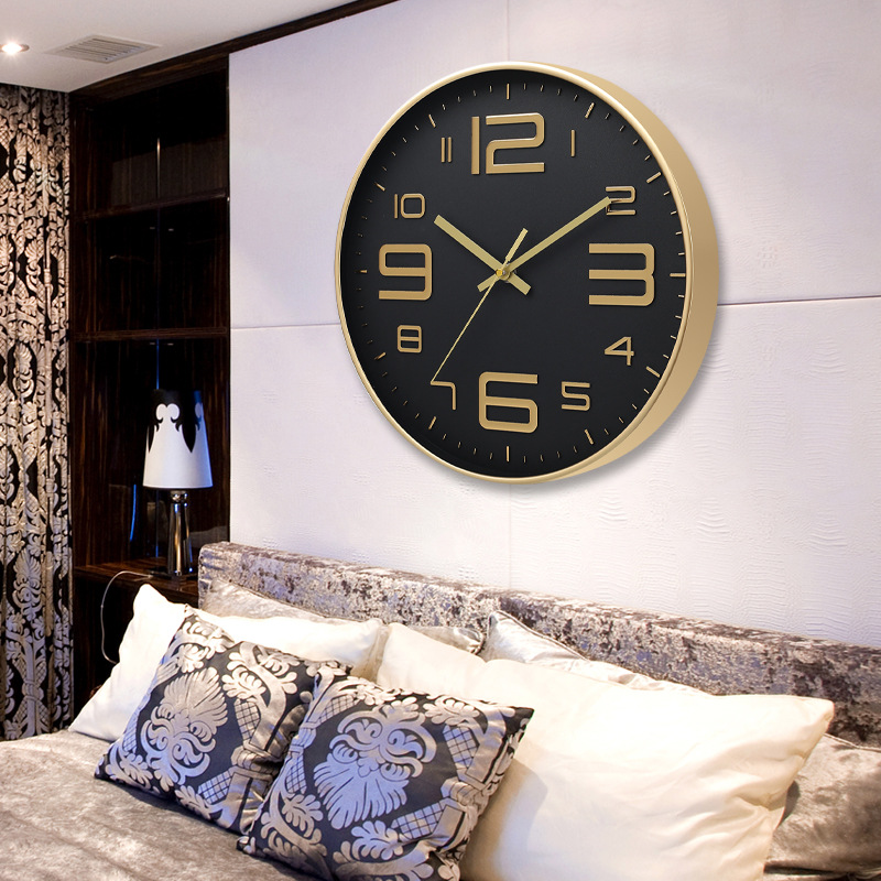 Reloj de pared de cuarzo 8 pulgadas 20CM estéreo silencioso digital creativo moda casa salón al por mayor