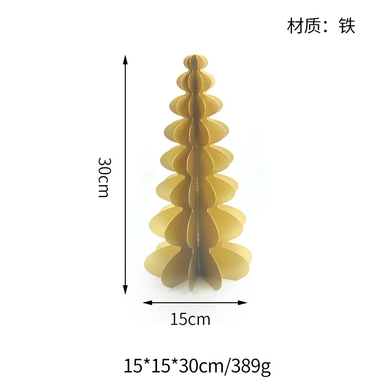 北欧仿真迷你圣诞树铁制烛台橱窗摆台艺术圣诞节装饰圣诞礼物家用|undefined
