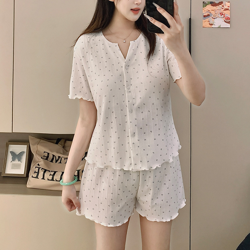 F반팔-346 블루플로럴