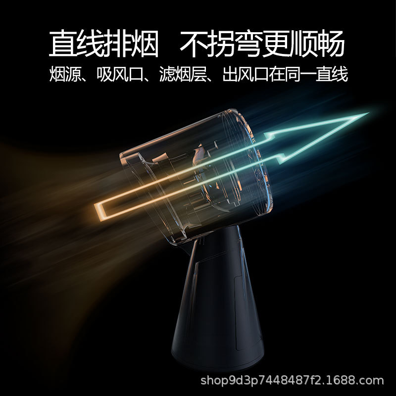 Campana extractora de sobremesa, ideal para hot pot y barbacoa, purificación del hogar, compacta y portátil, venta al por mayor del fabricante, fuerte succión.
