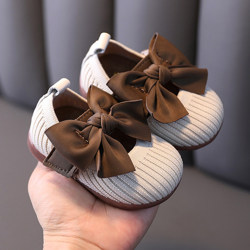Baby toddler shoes spring and autumn 0-2 years old one year old children's shoes princess shoes girls small leather shoes non-slip soft bottom baby shoes