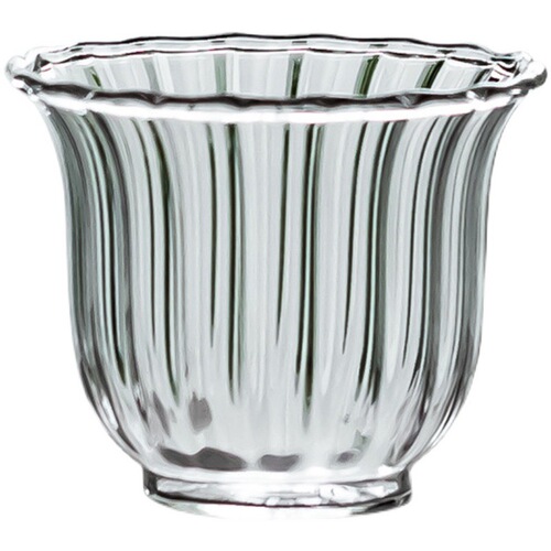 Glass petal tea cup thickened kung fu tea cup single Japanese household small master cup tea art tea ceremony cup