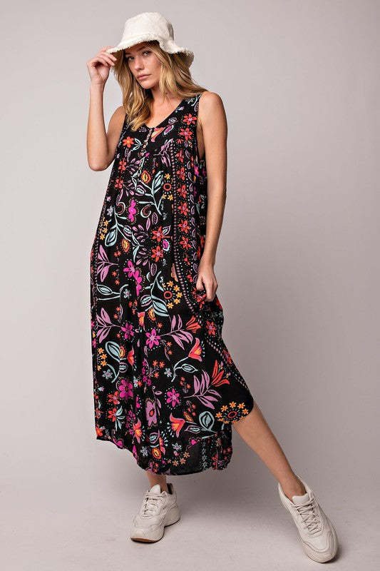 Women's Daily Street Vintage Style Flower Full Length Jumpsuits display picture 5