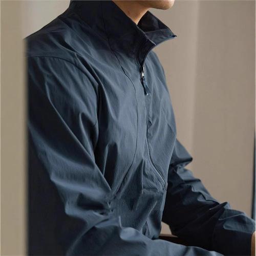 [Traveler Series] Thin, Lightweight Spring/Summer Twill Windproof & Sun-Protective Jacket—Business Style for Commuting
