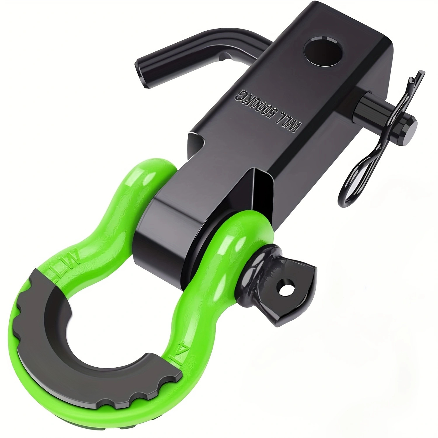 탄소강 2홀 검정색 암 + 연두색 걸쇠 + 핀