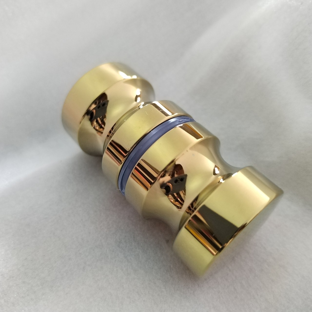 小拉手卫浴门把手铝合金亮金色圆头实心通用五金配件厂家量大价优