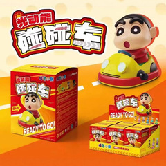 正版蜡笔小新光动能碰碰车盲盒潮玩手办可爱公仔桌面摆件礼品批发