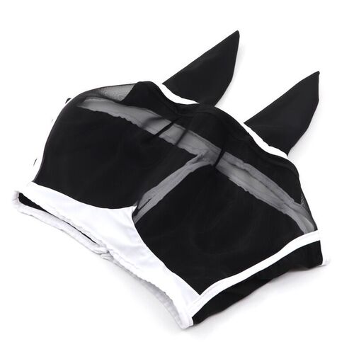 New Amazon breathable horse mask anti-mosquito and anti-insect horse hood horse face anti-mosquito cover elastic horse flying mask