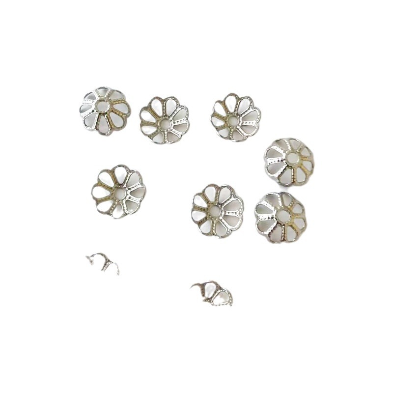 316ステンレス8穴花帽子花蓋花托ビーズdiy鋼部品