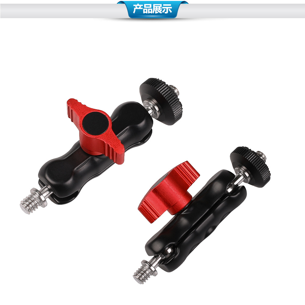 En stock mini mano mágica doble cabeza fuerte abrazadera de cangrejo metal doble cabeza de bola universal mano guisante abrazadera soporte