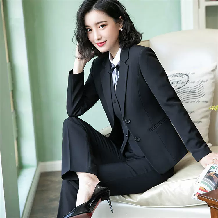 小西装外套女士职业装工装女套装春秋冬季长袖西服上衣正装工作服